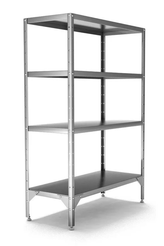 Стеллаж кухонный Hessen С-1,6*15*4/4 нерж.