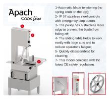 Пила для резки мяса Apach ASWX184A 1ф